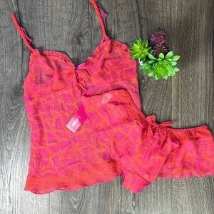 NWT Zandra Rhodes for Marks & Spencer Pink Mix Panty Set Sexy UK 10 US 6